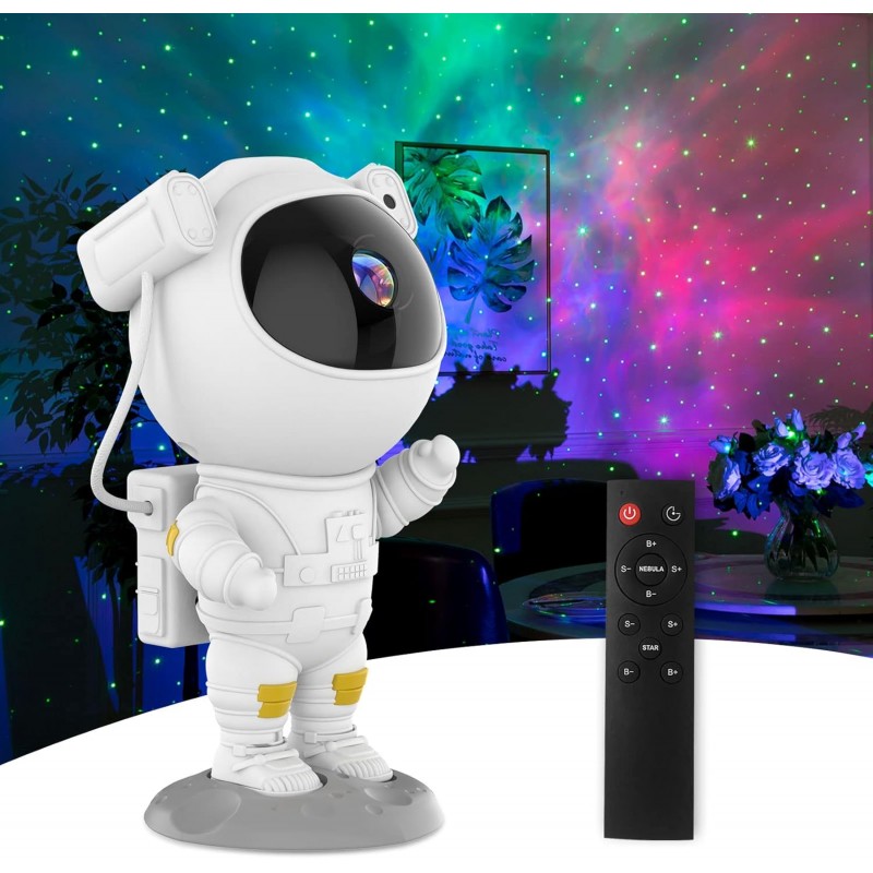 Astronaut Sternenprojektor Stern Galaxy Projektor USB LED Kinder Nachtlicht mit Timer,LED Sternenprojektor Lampe Kinder