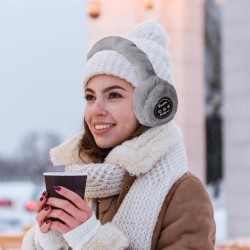 Casque antibruit Chaud | Écouteur sans Fil Chaud Pliable en Fourrure,Oreillette sans Fil 5.0 pour Les Sports d'automne et