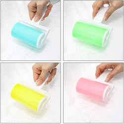 Rouleau à Peluches Lavable,DBAILY 4pcs Rouleaux Collant avec Couvercle Lavable Rouleau Adhésive Anti-Peluches pour Les Cheveux