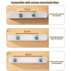 Découpeur Film Étirable | Distributeur Film Alimentaire Magnétique | Distributeur d'emballage Alimentaire | 36,5x5,5x5 Cm